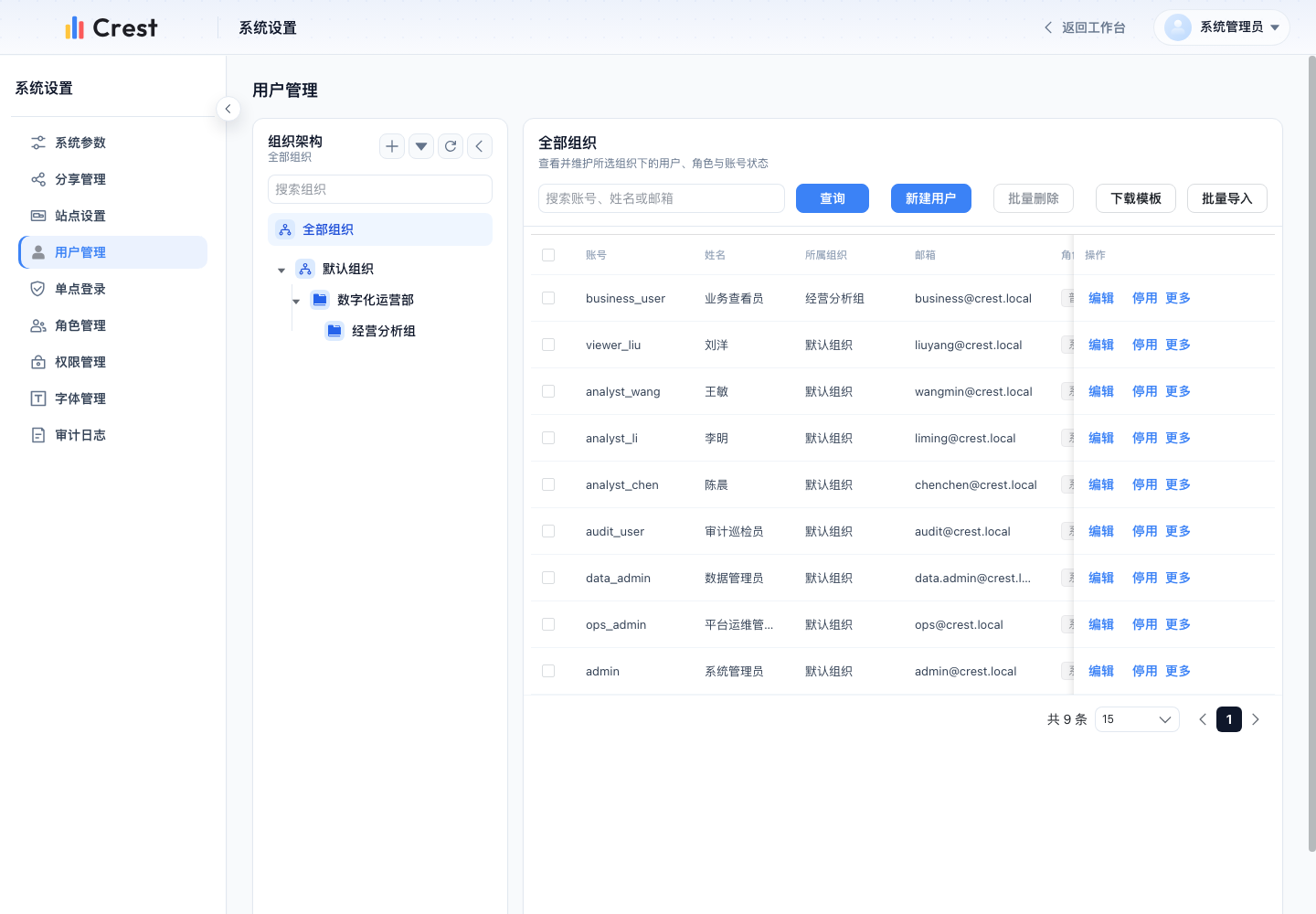 用户管理